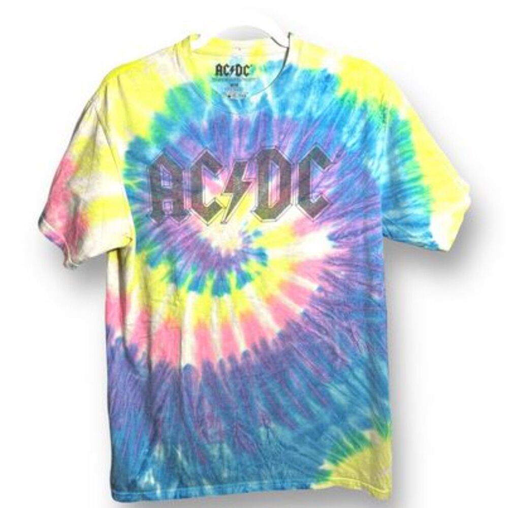AC/DC Multi-Color Concert Shirt (M, Short Sleeve) - Classic Rock Merch